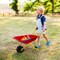 Outdoor Kids Metal Wheelbarrow Garden Backyard Play Toy with All Terrain Wheels